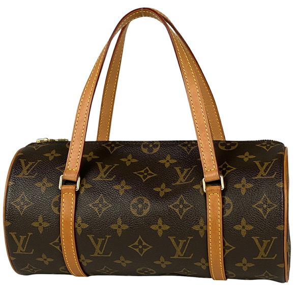 Louis Vuitton Papillon Monogram Bag Brown Handbag Barrel - Picture 1 of 7